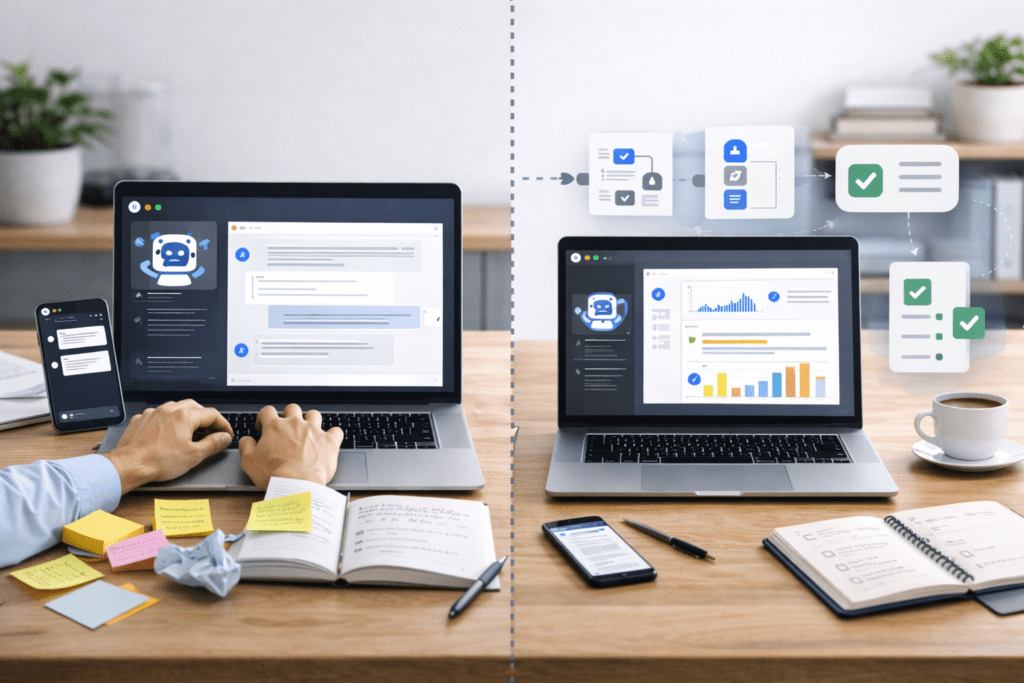 approccio al lavoro disordine vs organizzazione