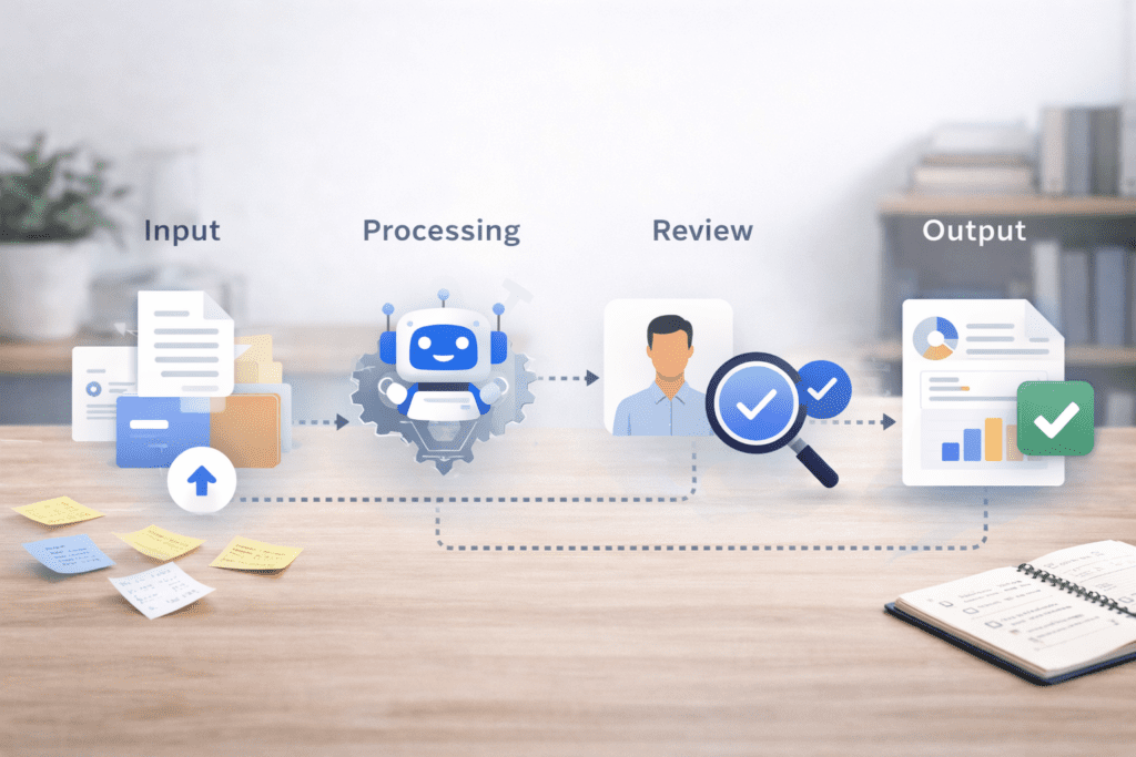 flusso di lavoro assistito da ia